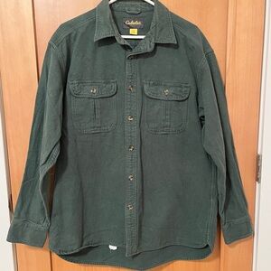 Cabela's Green Long-Sleeve Cotton Shirt